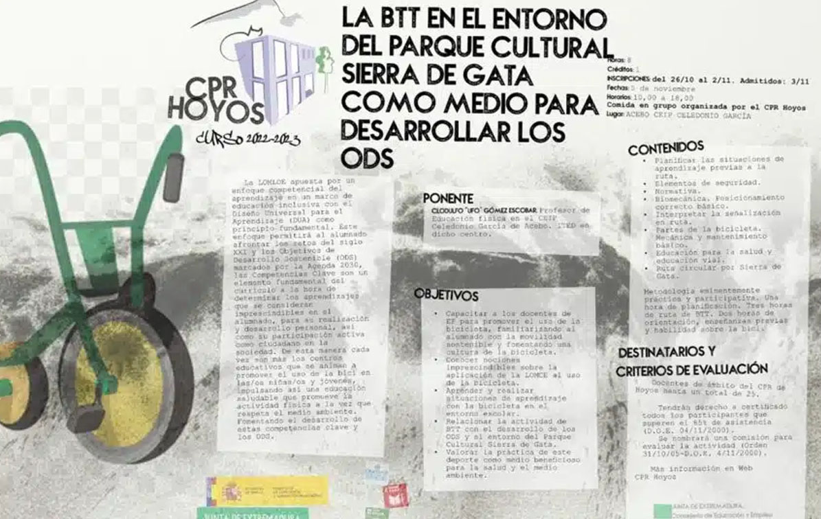 ¿Puede una ruta en bici de montaña servir para enseñar a los docentes sobre ODS?